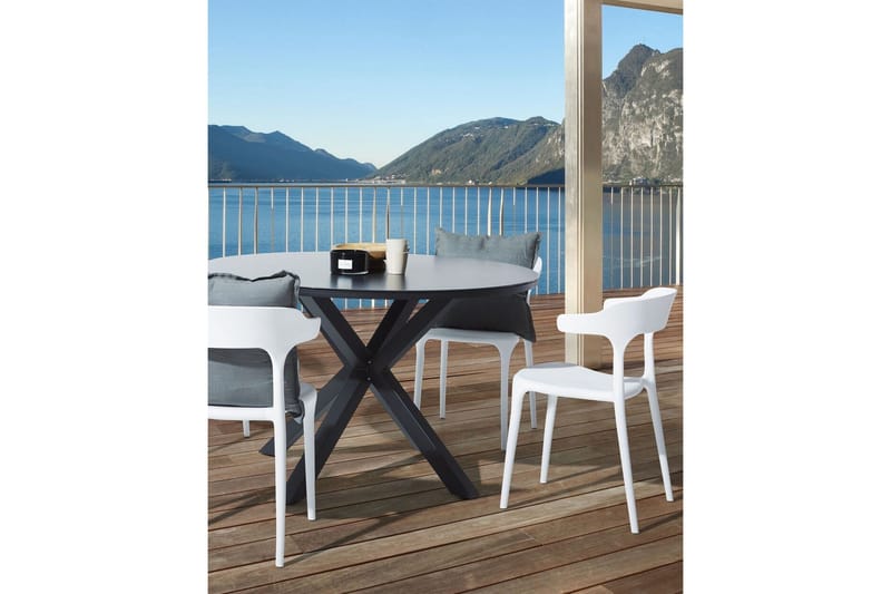 Squinzano Karmstol Utomhus - Vit - Utemöbler & utemiljö - Balkong & altan - Balkongmöbler - Balkongstol