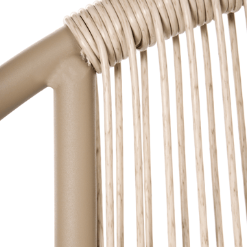 Stol utomhus Ovaro Konstrotting - Beige - Utemöbler & utemiljö - Balkong & altan - Balkongmöbler - Balkongstol