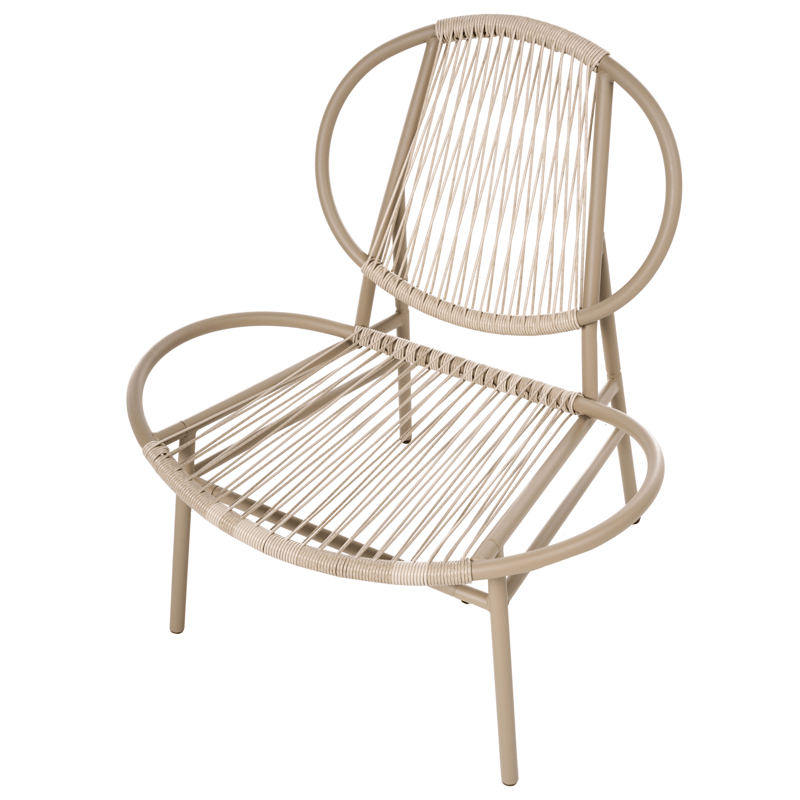 Stol utomhus Ovaro Konstrotting - Beige - Utemöbler & utemiljö - Balkong & altan - Balkongmöbler - Balkongstol