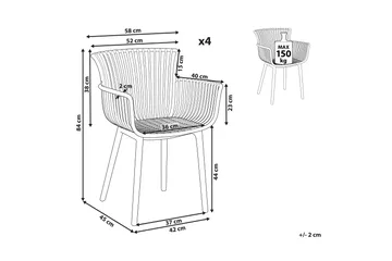 Taurisano Karmstol Utomhus - Grå - Utemöbler & utemiljö - Balkong & altan - Balkongmöbler - Balkongstol