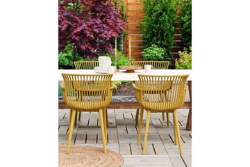 Taurisano Karmstol Utomhus - Gul - Utemöbler & utemiljö - Balkong & altan - Balkongmöbler - Balkongstol