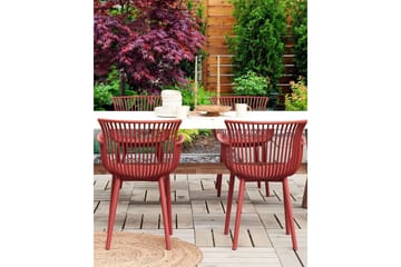 Taurisano Karmstol Utomhus - Röd - Utemöbler & utemiljö - Balkong & altan - Balkongmöbler - Balkongstol