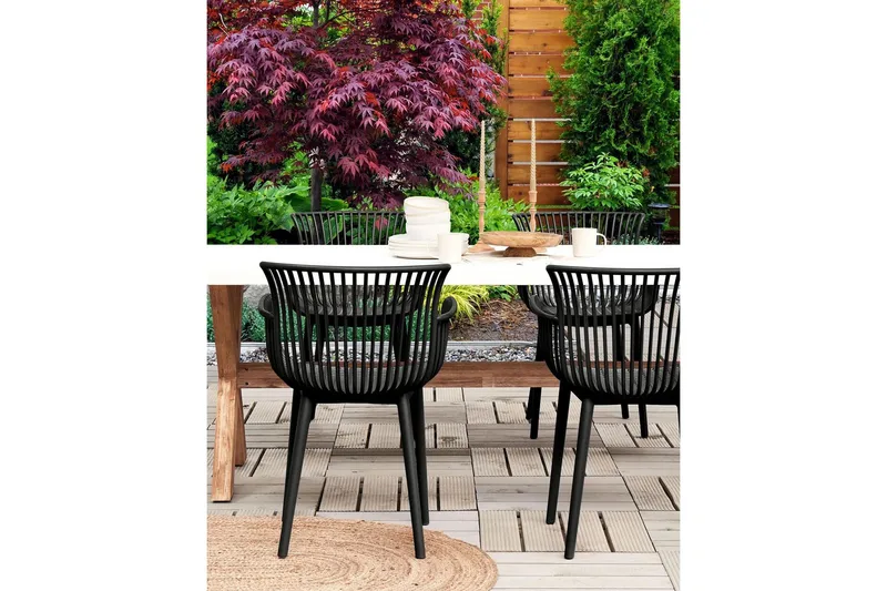 Taurisano Karmstol Utomhus - Svart - Utemöbler & utemiljö - Balkong & altan - Balkongmöbler - Balkongstol