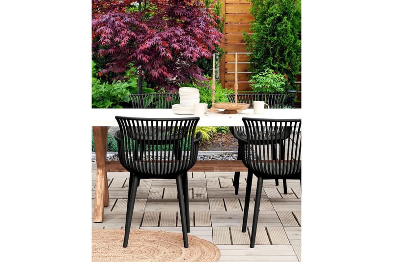 Taurisano Karmstol Utomhus - Svart - Utemöbler & utemiljö - Balkong & altan - Balkongmöbler - Balkongstol