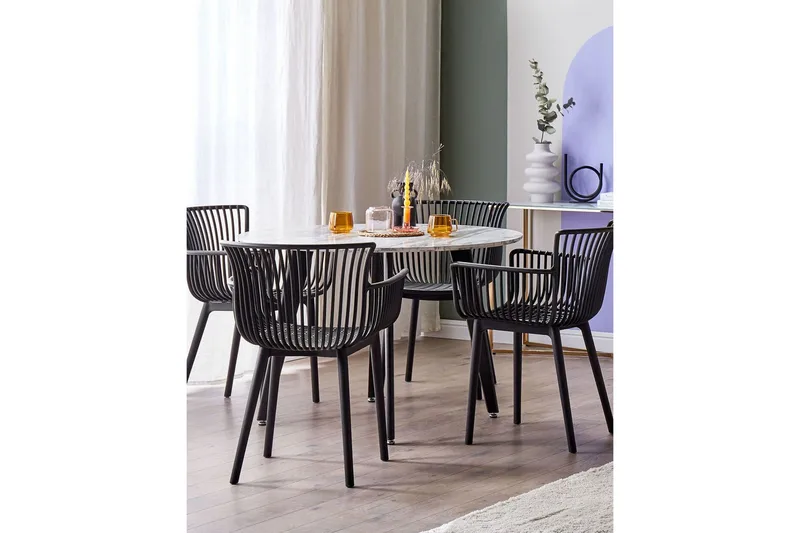 Taurisano Karmstol Utomhus - Svart - Utemöbler & utemiljö - Balkong & altan - Balkongmöbler - Balkongstol