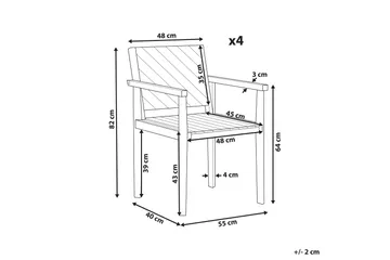 Taviano Karmstol Utomhus - Ljusbrun - Utemöbler & utemiljö - Balkong & altan - Balkongmöbler - Balkongstol