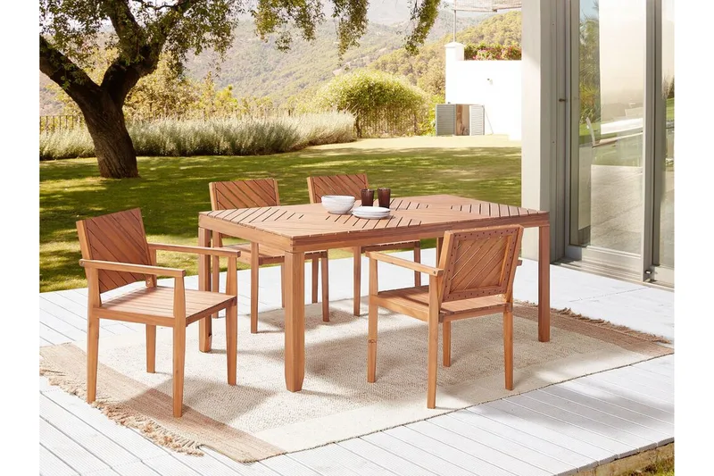 Taviano Karmstol Utomhus - Ljusbrun - Utemöbler & utemiljö - Balkong & altan - Balkongmöbler - Balkongstol