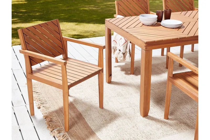 Taviano Karmstol Utomhus - Ljusbrun - Utemöbler & utemiljö - Balkong & altan - Balkongmöbler - Balkongstol