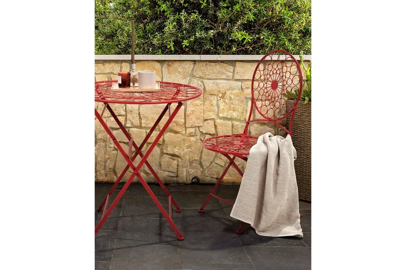 Terrace Matstol Utomhus - Röd - Utemöbler & utemiljö - Balkong & altan - Balkongmöbler - Balkongstol