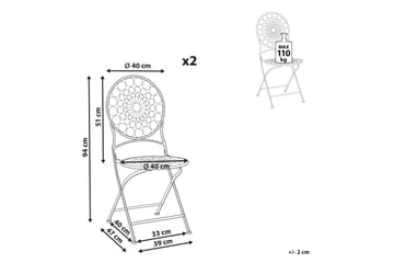 Terrace Matstol Utomhus - Röd - Utemöbler & utemiljö - Balkong & altan - Balkongmöbler - Balkongstol
