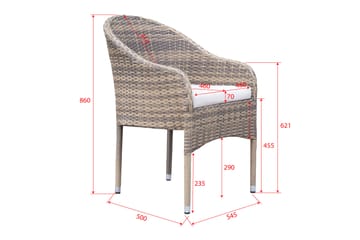 Thor fåtölj utomhus - Beige - Utemöbler & utemiljö - Balkong & altan - Balkongmöbler - Balkongstol