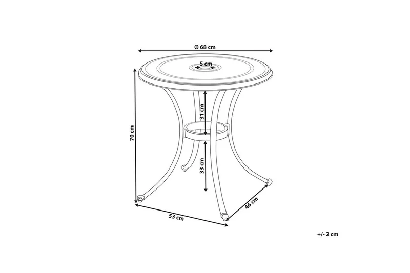 Trädgårdsbord Andalo - Utemöbler & utemiljö - Balkong & altan - Balkongmöbler - Balkongbord