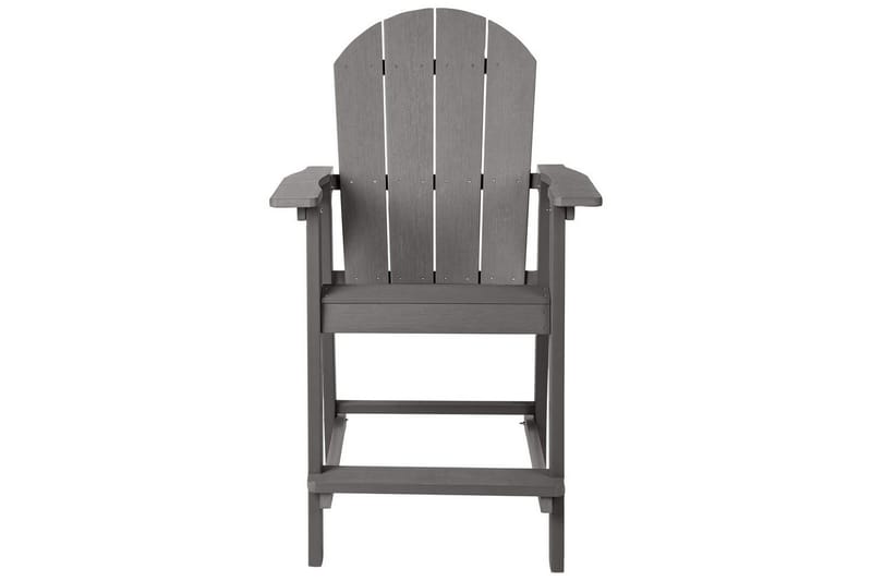 Trädgårdsstol Adirondack - Grå, 58x71x124 cm - Utemöbler & utemiljö - Balkong & altan - Balkongmöbler - Balkongstol