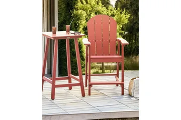 Trädgårdsstol Adirondack - Röd, 58x71x124 cm - Utemöbler & utemiljö - Balkong & altan - Balkongmöbler - Balkongstol