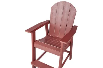 Trädgårdsstol Adirondack - Röd, 58x71x124 cm - Utemöbler & utemiljö - Balkong & altan - Balkongmöbler - Balkongstol