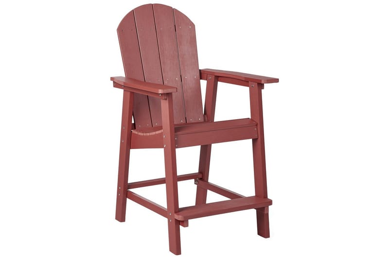 Trädgårdsstol Adirondack - Röd, 58x71x124 cm - Utemöbler & utemiljö - Balkong & altan - Balkongmöbler - Balkongstol