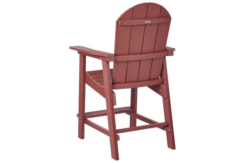 Trädgårdsstol Adirondack - Röd, 58x71x124 cm - Utemöbler & utemiljö - Balkong & altan - Balkongmöbler - Balkongstol