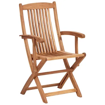 Trädgårdsstol Maui Premium 2-pack - Ljus trä, röd - Utemöbler & utemiljö - Balkong & altan - Balkongmöbler - Balkongstol