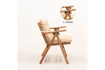 Trädgårdsstol Ruvin Grädde - Grädde - Utemöbler & utemiljö - Balkong & altan - Balkongmöbler - Balkongstol