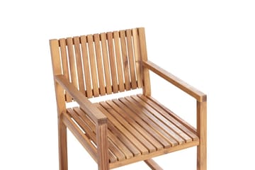 Trädgårdsstol Sassari II - Ljus trä, blå, vit - Utemöbler & utemiljö - Balkong & altan - Balkongmöbler - Balkongstol