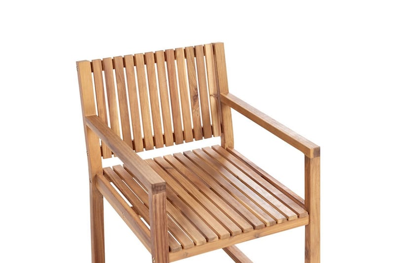 Trädgårdsstol Sassari II - Ljus trä, blå, vit - Utemöbler & utemiljö - Balkong & altan - Balkongmöbler - Balkongstol