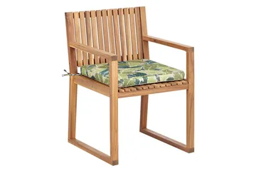 Trädgårdsstol Sassari II - Ljus trä, grön - Utemöbler & utemiljö - Balkong & altan - Balkongmöbler - Balkongstol