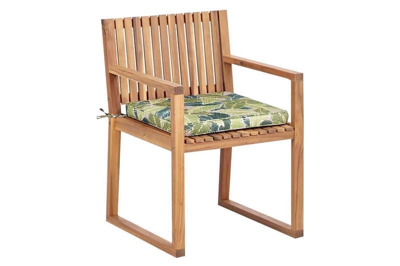 Trädgårdsstol Sassari II - Ljus trä, grön - Utemöbler & utemiljö - Balkong & altan - Balkongmöbler - Balkongstol