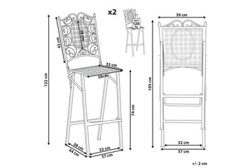 Trädgårdsstol set om 2 Bormio - Utemöbler & utemiljö - Balkong & altan - Balkongmöbler - Balkongstol