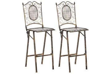 Trädgårdsstol set om 2 Bormio - Utemöbler & utemiljö - Balkong & altan - Balkongmöbler - Balkongstol