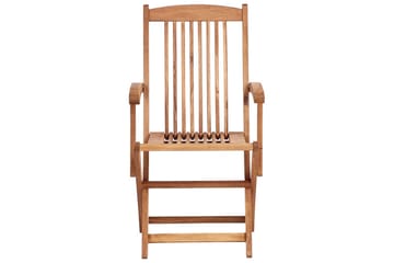 Trädgårdsstol set om 2 Maui II - Ljus trä, Off-white - Utemöbler & utemiljö - Balkong & altan - Balkongmöbler - Balkongstol