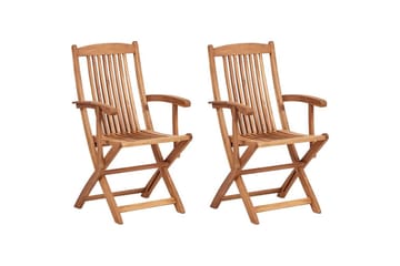 Trädgårdsstol set om 2 Maui II - Ljus trä - Utemöbler & utemiljö - Balkong & altan - Balkongmöbler - Balkongstol