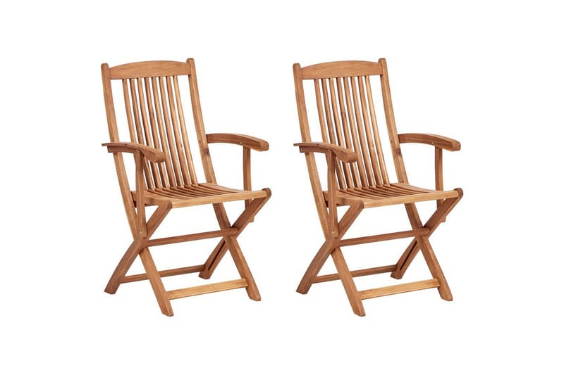 Trädgårdsstol set om 2 Maui II, Ljus trä