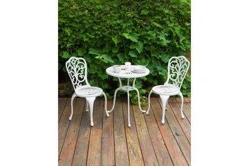 Trädgårdsstol set om 2 Triora - Vit - Utemöbler & utemiljö - Balkong & altan - Balkongmöbler - Balkongstol