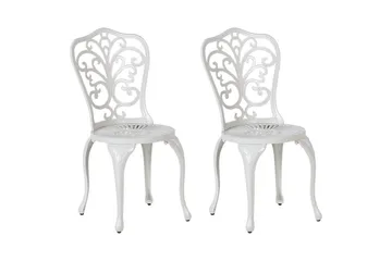 Trädgårdsstol set om 2 Triora - Vit - Utemöbler & utemiljö - Balkong & altan - Balkongmöbler - Balkongstol