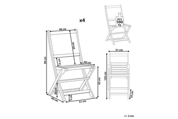 Trädgårdsstol set om 4 Paraggi - Utemöbler & utemiljö - Balkong & altan - Balkongmöbler - Balkongstol