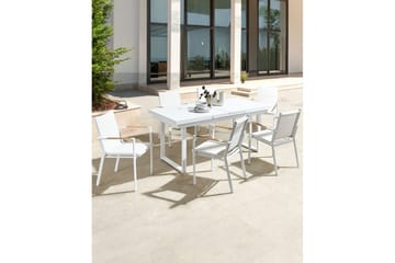 Trädgårdsstol set om 6 Busseto - Vit - Utemöbler & utemiljö - Balkong & altan - Balkongmöbler - Balkongstol