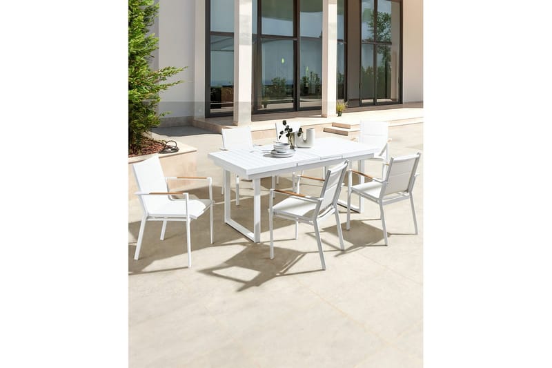 Trädgårdsstol set om 6 Busseto - Vit - Utemöbler & utemiljö - Balkong & altan - Balkongmöbler - Balkongstol