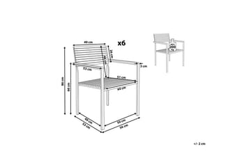 Trädgårdsstol set om 6 Viareggio - Utemöbler & utemiljö - Balkong & altan - Balkongmöbler - Balkongstol