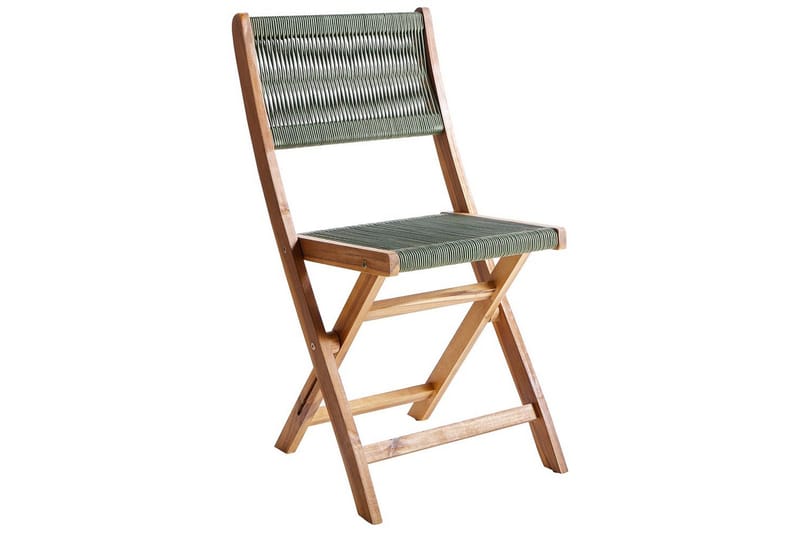 Trädgårdsstol Prossedi set om 2 Grönt/ljust trä - Grönt/ljust trä - Utemöbler & utemiljö - Balkong & altan - Balkongmöbler - Balkongstol