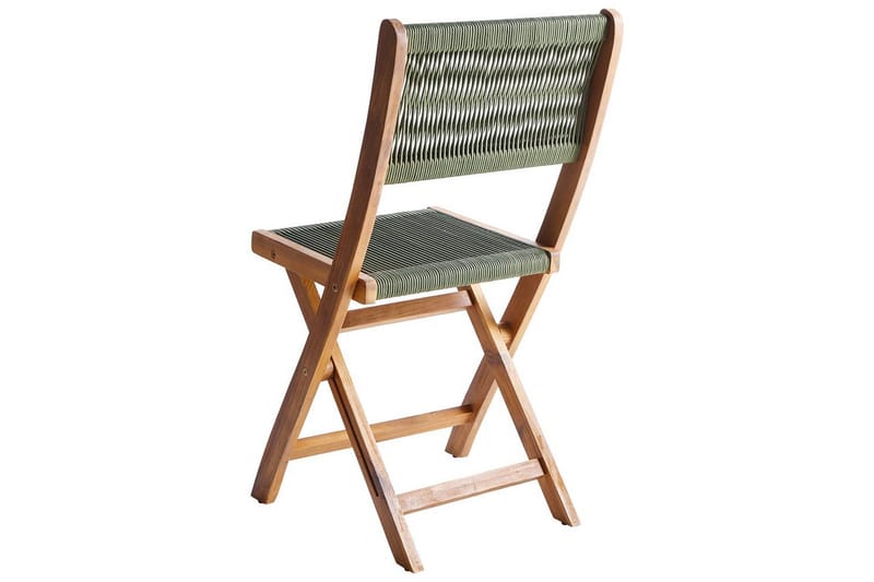 Trädgårdsstol Prossedi set om 2 Grönt/ljust trä - Grönt/ljust trä - Utemöbler & utemiljö - Balkong & altan - Balkongmöbler - Balkongstol