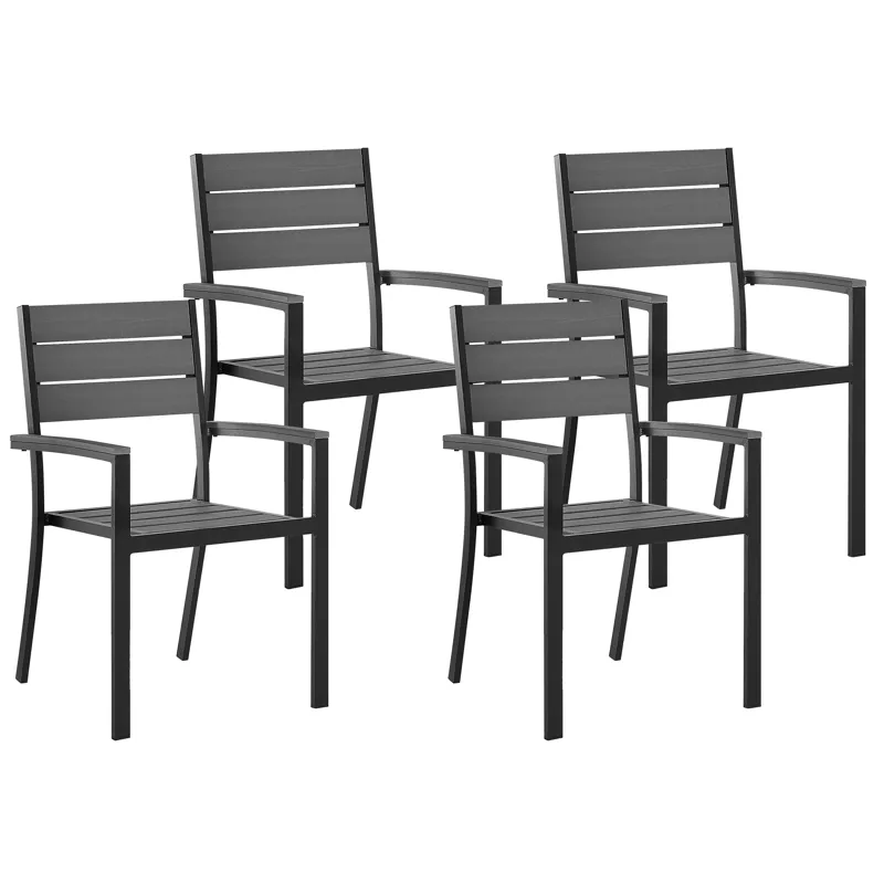 Trädgårdsstolar set om 4 Prato