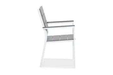 Tunis Stapelstol Utomhus Aintwood - Vit/Grå - Utemöbler & utemiljö - Balkong & altan - Balkongmöbler - Balkongstol