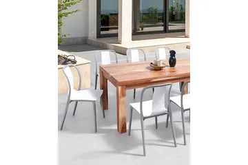 Ugento Matstol Utomhus - Vit/Grå - Utemöbler & utemiljö - Balkong & altan - Balkongmöbler - Balkongstol