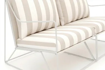 Usteryd 2 sits Loungesoffa - Beige/Striped - Utemöbler & utemiljö - Balkong & altan - Balkongmöbler - Balkongsoffa