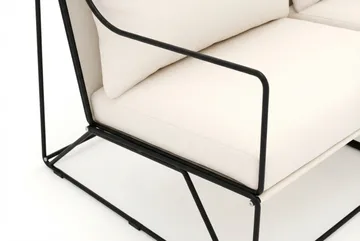 Usteryd 2 sits Loungesoffa - Svart/Beige - Utemöbler & utemiljö - Balkong & altan - Balkongmöbler - Balkongsoffa