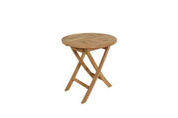Utomhusbord Milano fällbart bord Ø70 cm - naturfärgad teak - Utemöbler & utemiljö - Balkong & altan - Balkongmöbler - Balkongbord