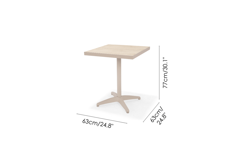 Utomhusbord Urbanite bistro 64*64 cm - grå - Utemöbler & utemiljö - Balkong & altan - Balkongmöbler - Balkongbord