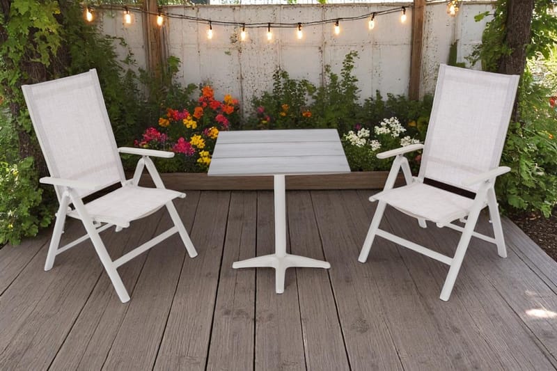 Utomhusbord Palermo bistro 70*70 cm - grå/beige - Utemöbler & utemiljö - Balkong & altan - Balkongmöbler - Balkongbord