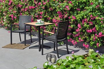 Utomhusbord Panama bistro 64 cm - trä/svart - Utemöbler & utemiljö - Balkong & altan - Balkongmöbler - Balkongbord