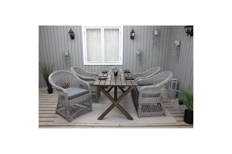 Utomhusfotölj Merida - Grå - Utemöbler & utemiljö - Balkong & altan - Balkongmöbler - Balkongstol